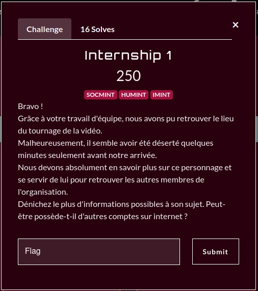 énnoncé internship 1